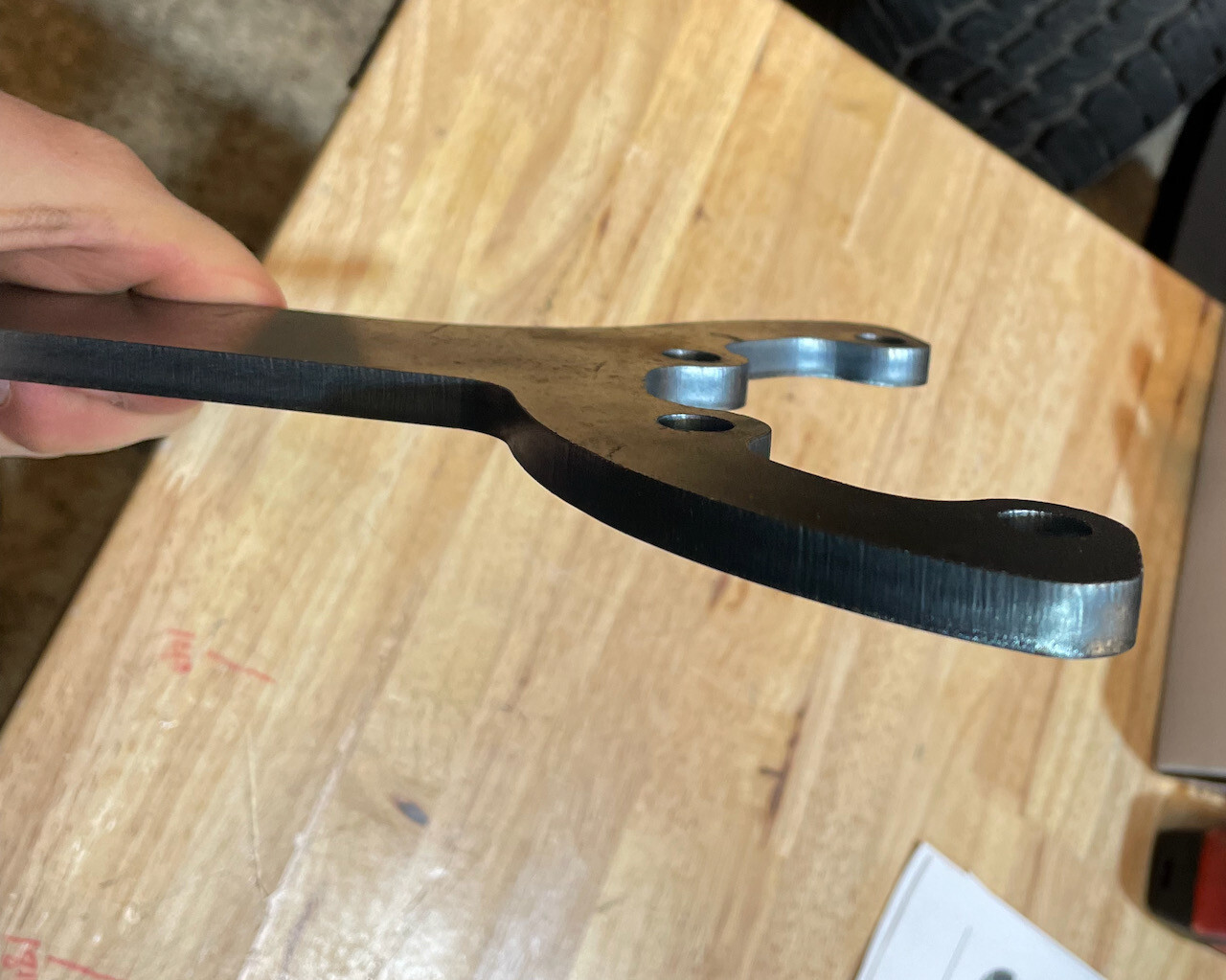 Ford NP205 transfer case rear output support mount bracket custom application