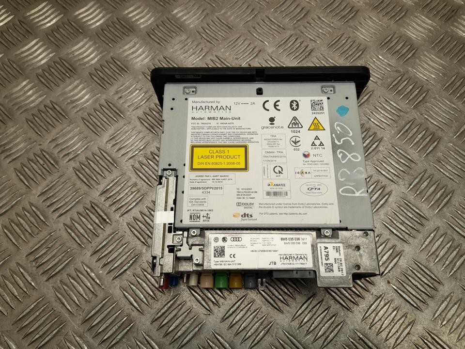 ECU Navigation System Audi A5 Sportback 2017 8W5035036