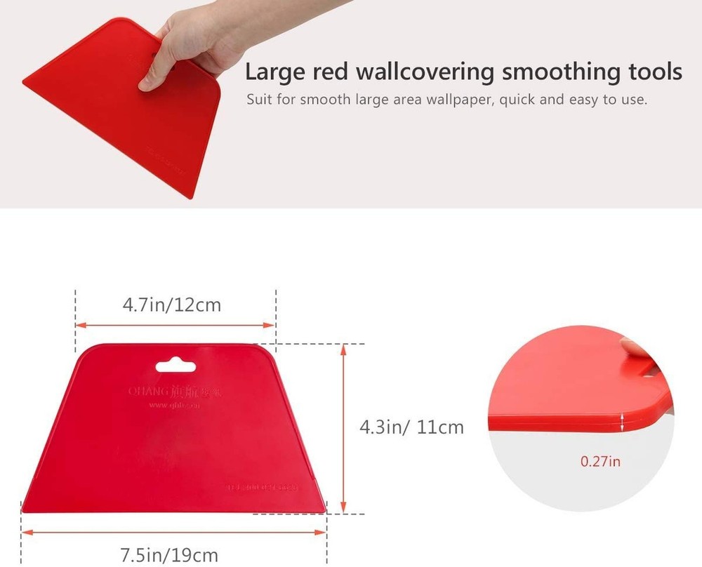 Smoothing Tool-Wallpaper flexible Smoothing Tools, Plastic Spreader Scraper f...
