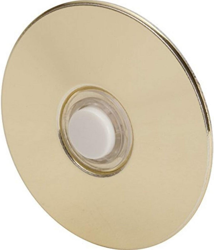 BR5W Unlighted Doorbell Button 1-Pack (Unlighted) Brass