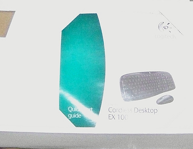 Logitech EX 100 Cordless Desktop Keyboard and Mouse Set Wireless