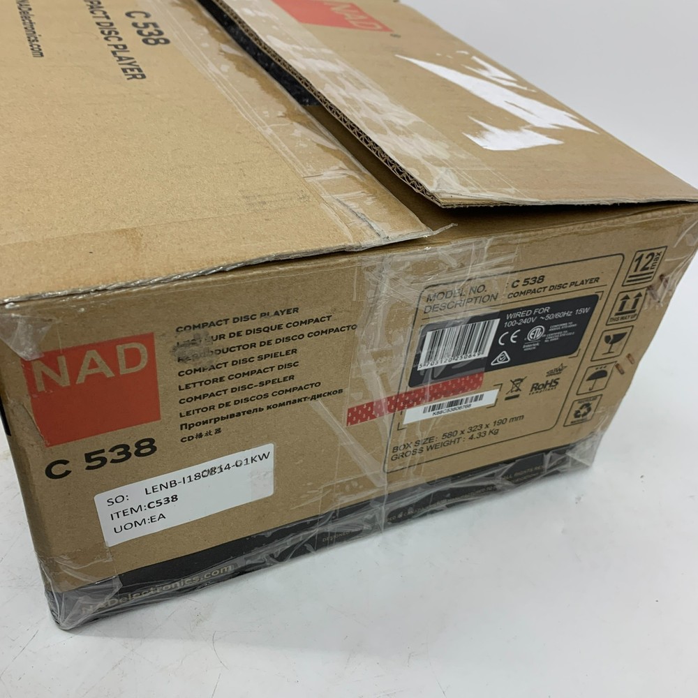 NAD Electronics C538 CD Player with Remote Controller - NIB TESTED!!!
