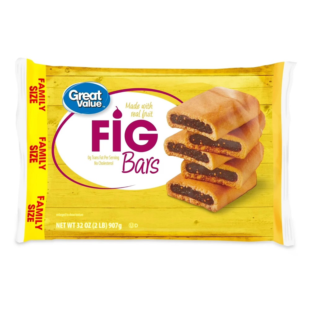Great Value Fig Bars, Family Size, 32 oz
