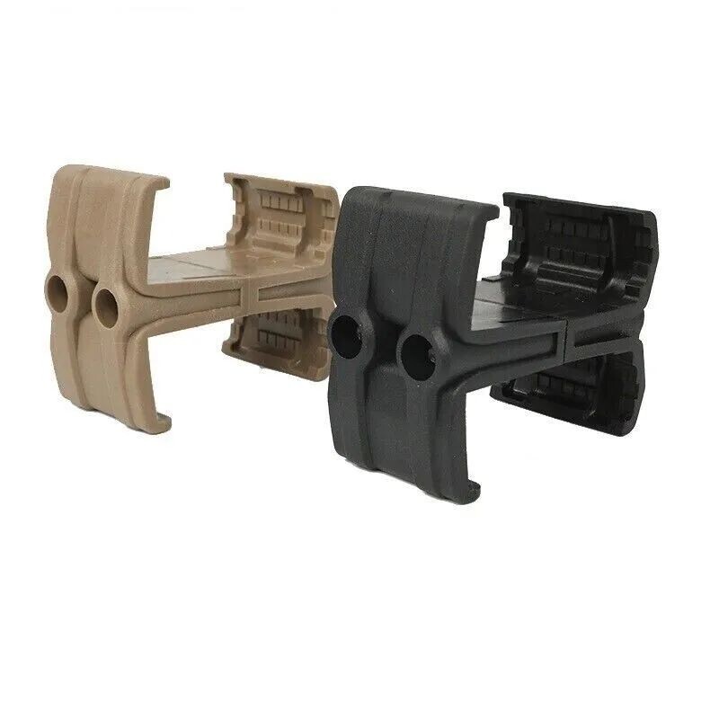 Double Magazine Coupler for PMAG | Airsoft | Black, Tan, Super Strong Polymer