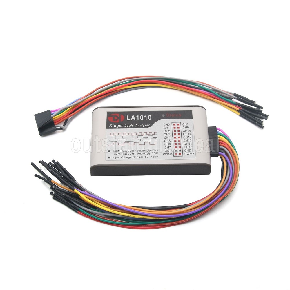 Kingst LA1010 Logic Analyzer USB2.0 16M 16CH 10G MCU ARM FPGA DSP Debugging Tool