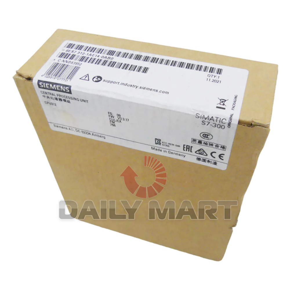 New In Box SIEMENS 6ES 7312-1AE14-0AB0 Central Processing Unit