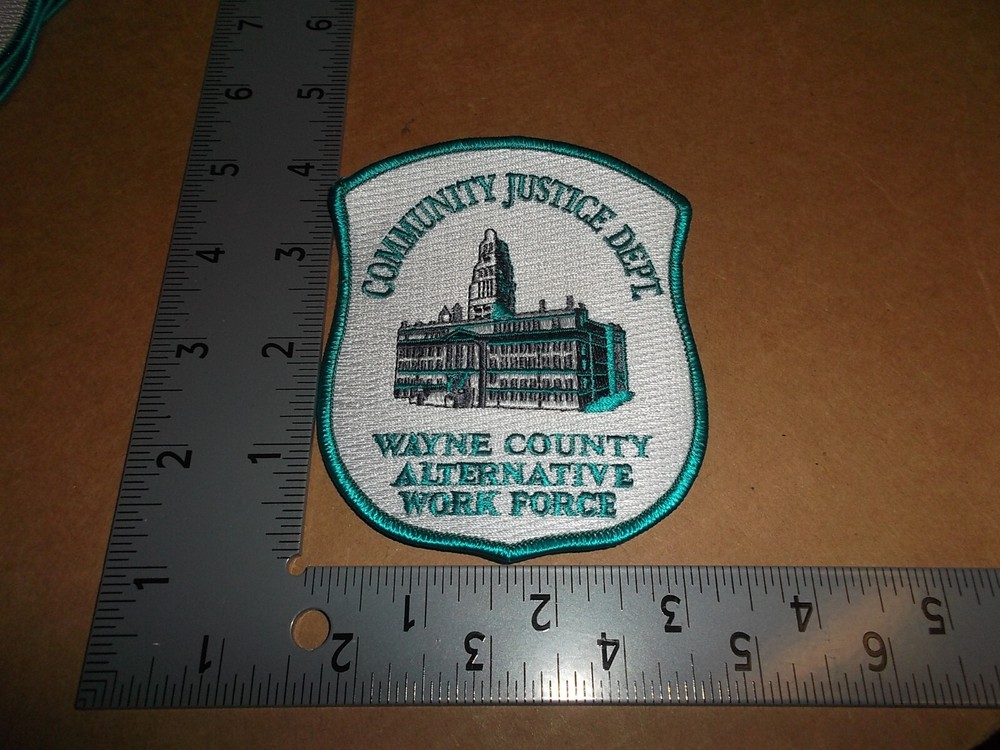 Wayne County Alternative Work Force Comm Justice Dept Police Patch~Michigan~MI~