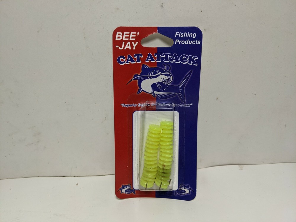 Bee Jay Cat Attack Dip Bait Soft Plastic Worms   (2 Per Pack)