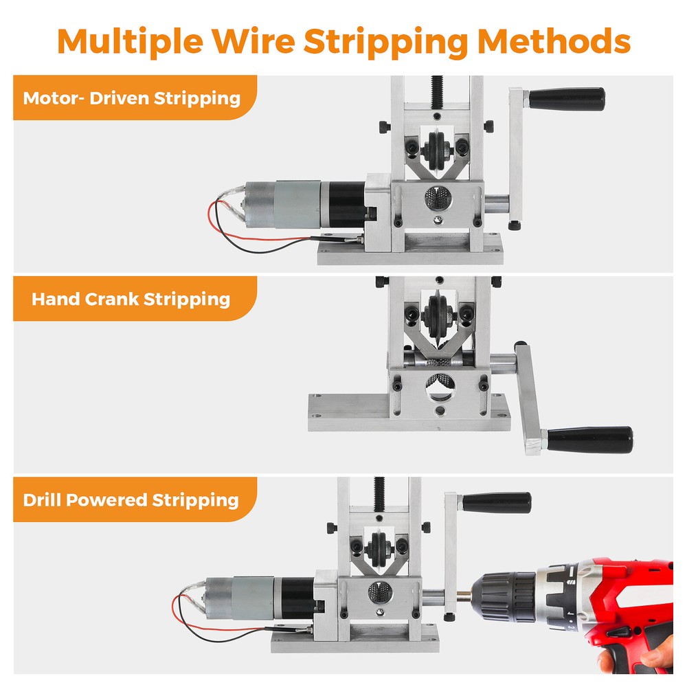 Automatic Motorized Electric Wire Stripping Machine Scrap Copper Recycling Tool