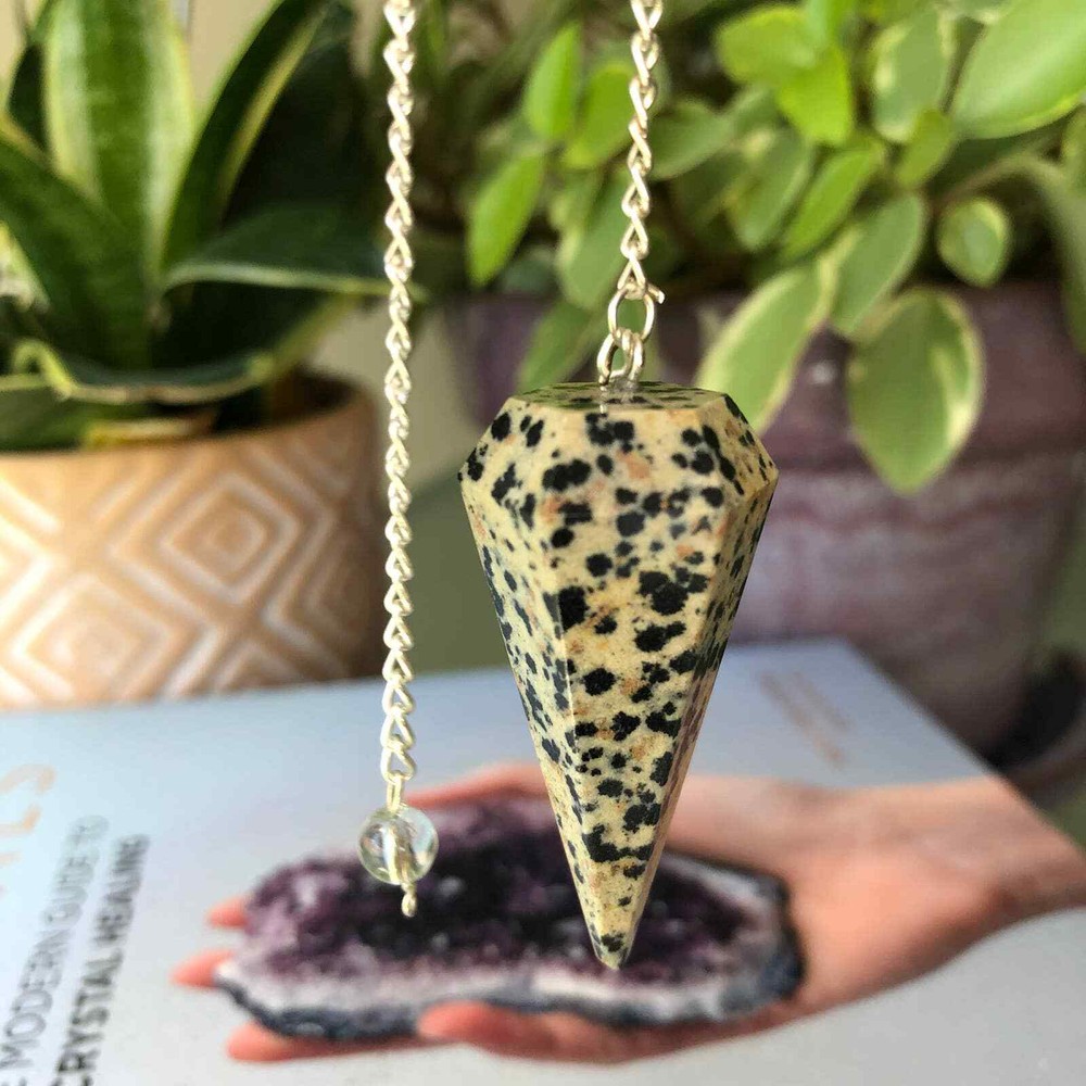 Dalmatian Jasper Pendulum