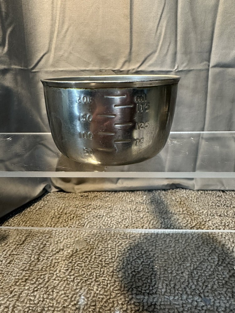 Vintage Foley Script Stainless 1 Cup Measuring Replacement Kitchen USA