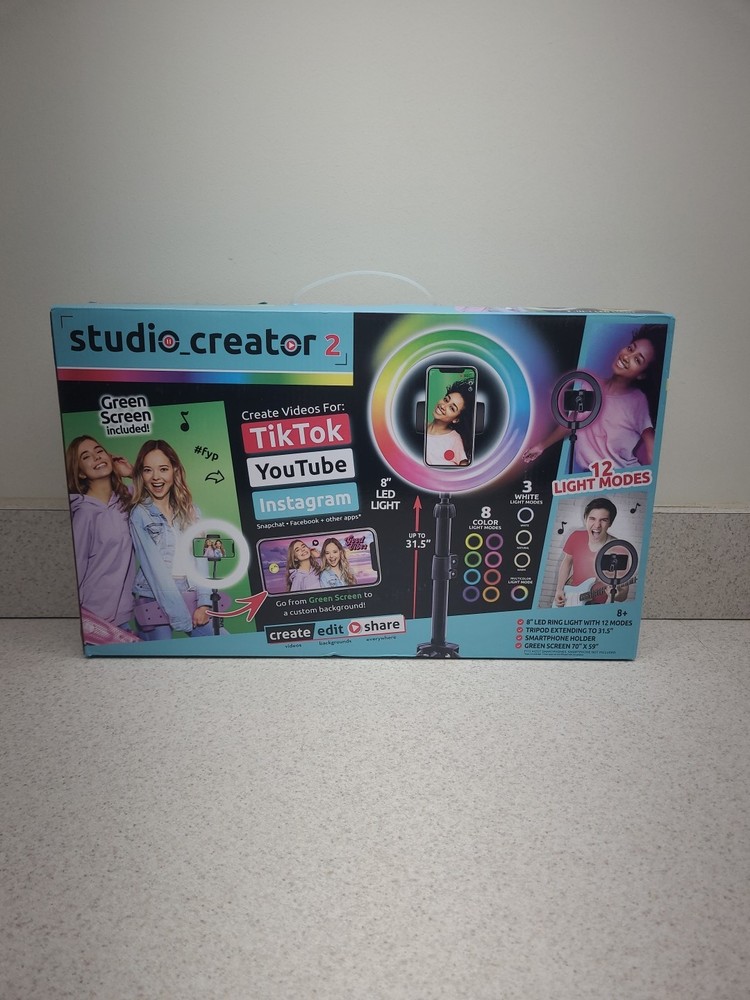 Studio Creator 2 Video Maker Kit - Tripod, Green Screen & More *A-1