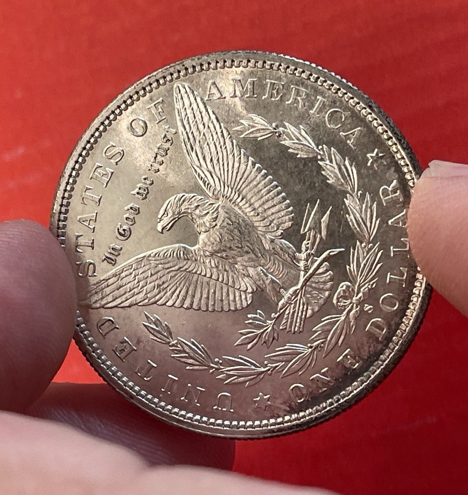 1880 S Morgan Silver Dollar, Gem Uncirculated.