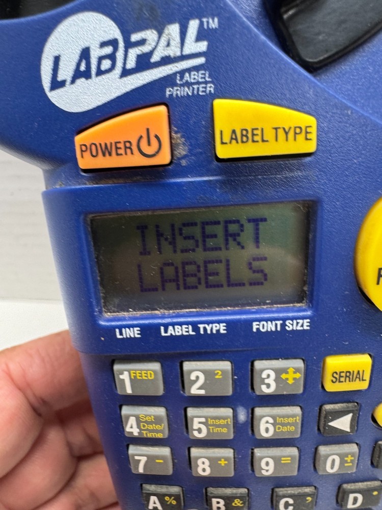 Brady LabPal 3/8” Handheld Label Printer LCD Display for Cable Labeling Untested