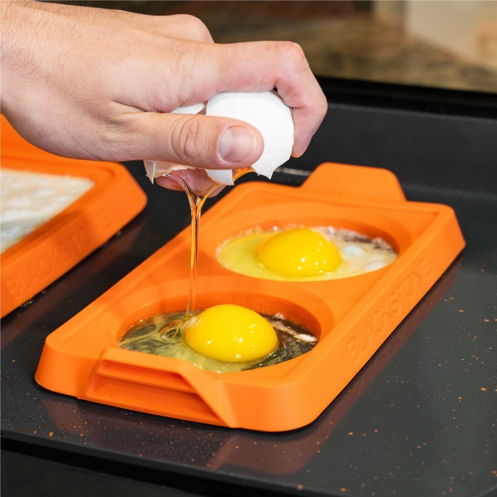 Silicone Egg Ring Set Circle and Square Non-Stick Omelet Maker Kitchen Tool