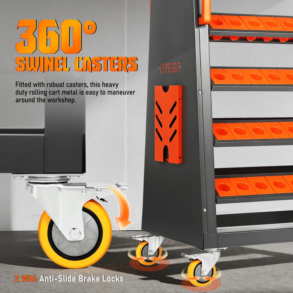 CNC Tool Storage Racks Movable can be Install CAT40-100CAP strong load-bearing