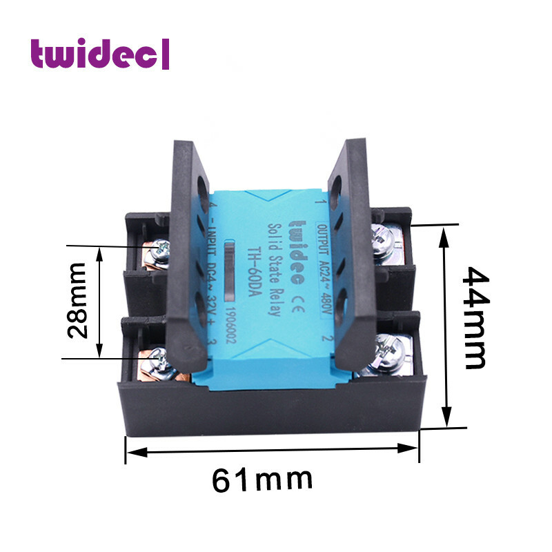 TWIDEC Single Phase Solid State Relay TH-25DA 25A DC-AC DC4~32V/AC24~480V