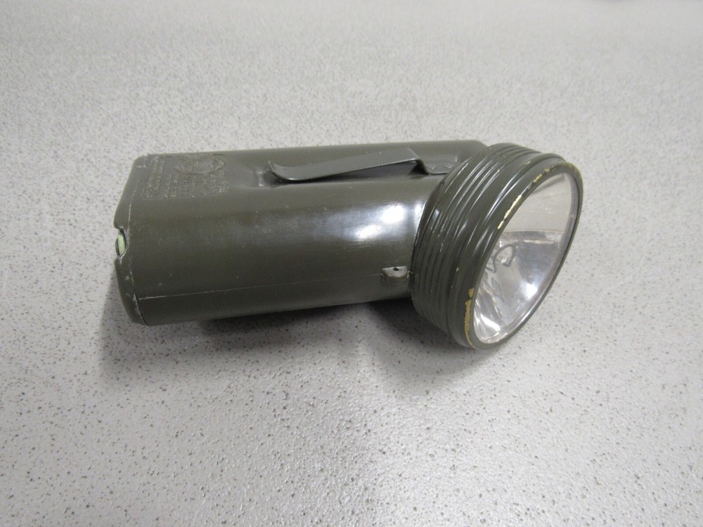 WW2 US Army Air Force Justrite Flashlight Type A-8 USAAF Lamp Assembly WORKS
