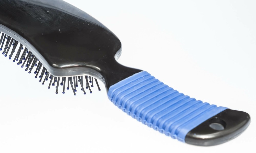 Curved Mane Brush, Blue