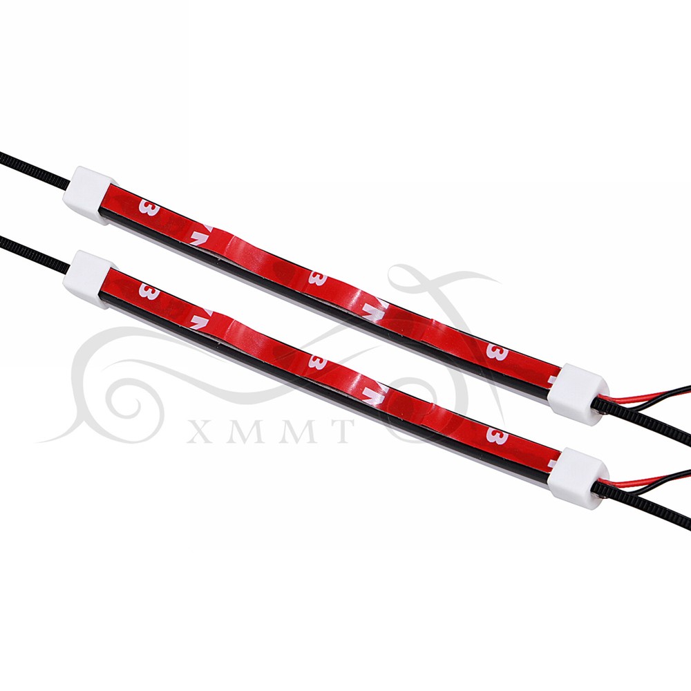 2 Pcs Colour Switchback LED Fork Turn Signal DRL Light Strips For Motorcycle