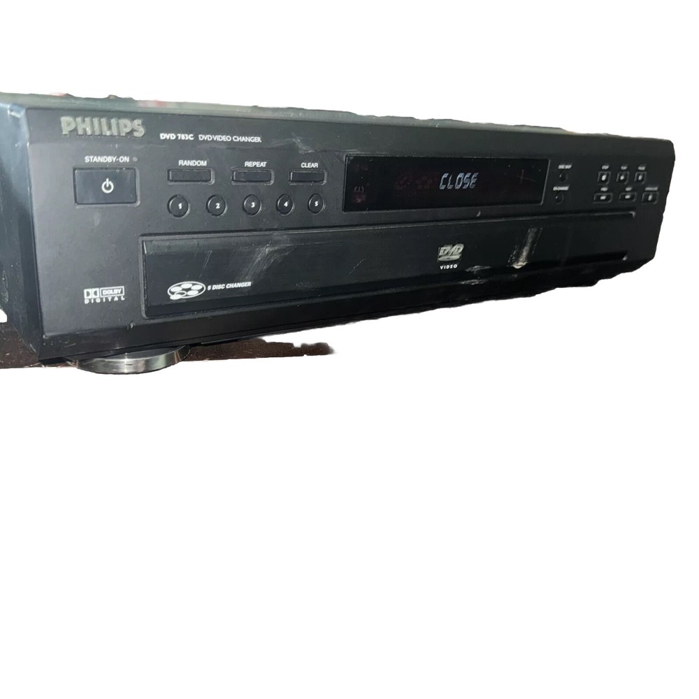 Phillips Dvd Cd 782c 5 Disc Changer Tested Working Great! No Remote