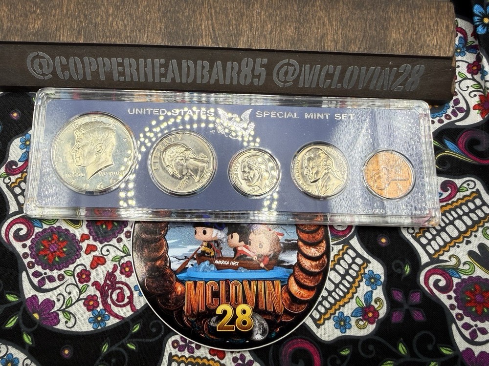 1966 US Mint SPECIAL MINT SET, 40% SILVER Half
