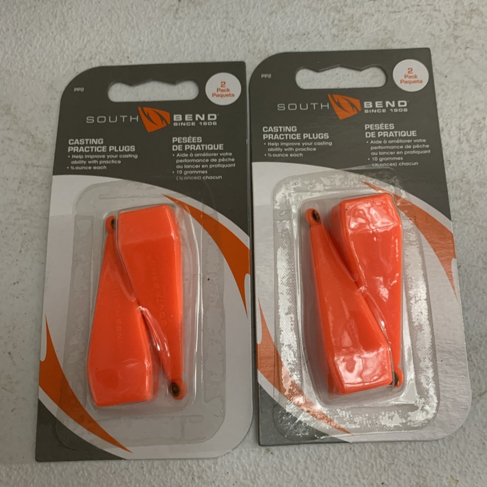 2x2 Practice Casting Plugs 3/8 ounce ea. Practice Casting Plug. HI-VIS Orange