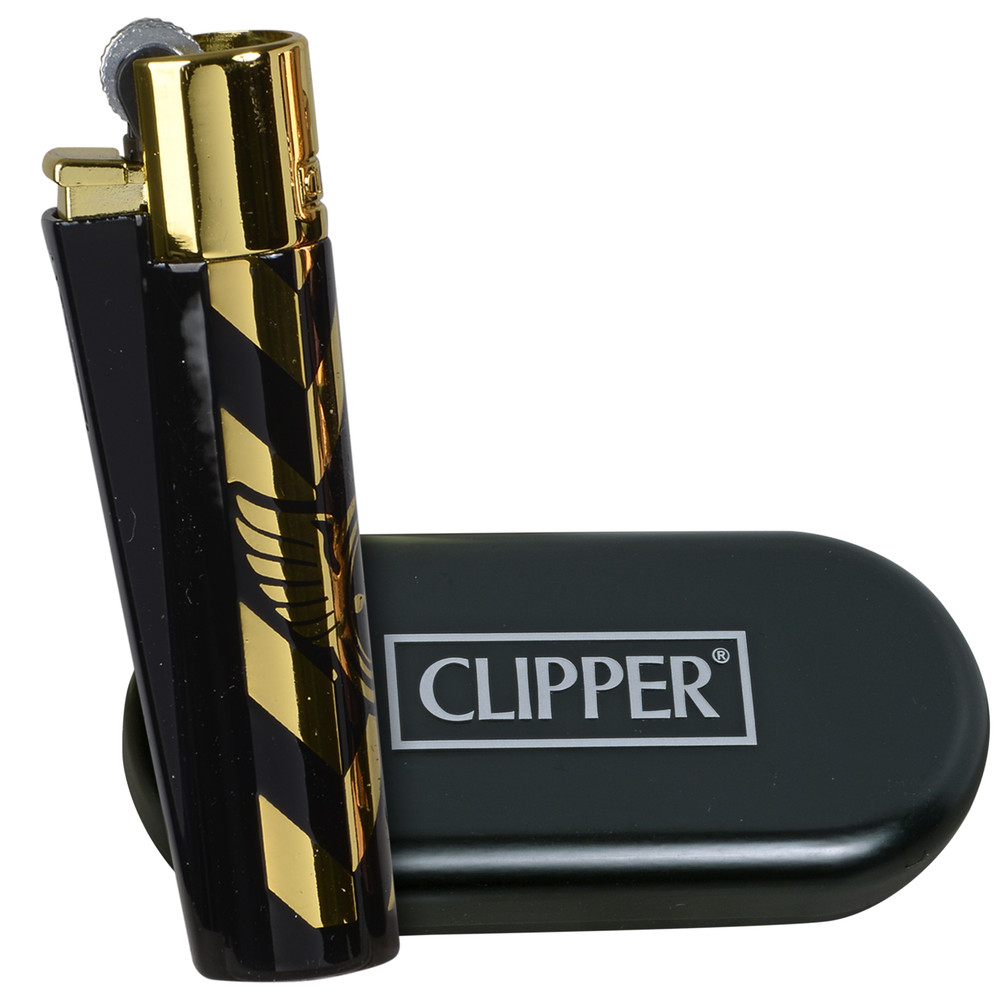 Clipper Metal Lighter - Refillable, Includes Case. Pilot Soul Butane Lighters