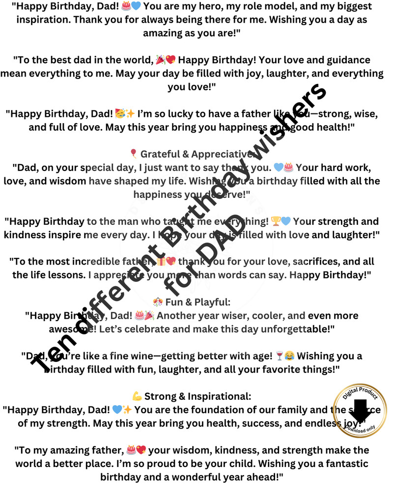 Digital Birthday Card Printable