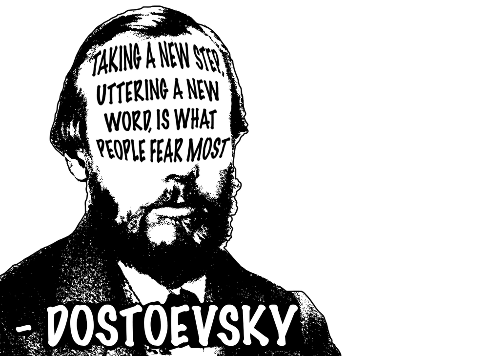 Fyodor Dostoevsky Quote Stickers