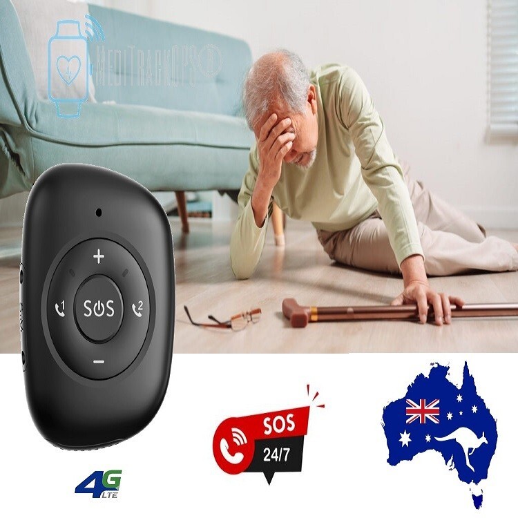 4G Wireless Personal GPS Tracker Kids Elderly SOS Button Waterproof Fall Alert