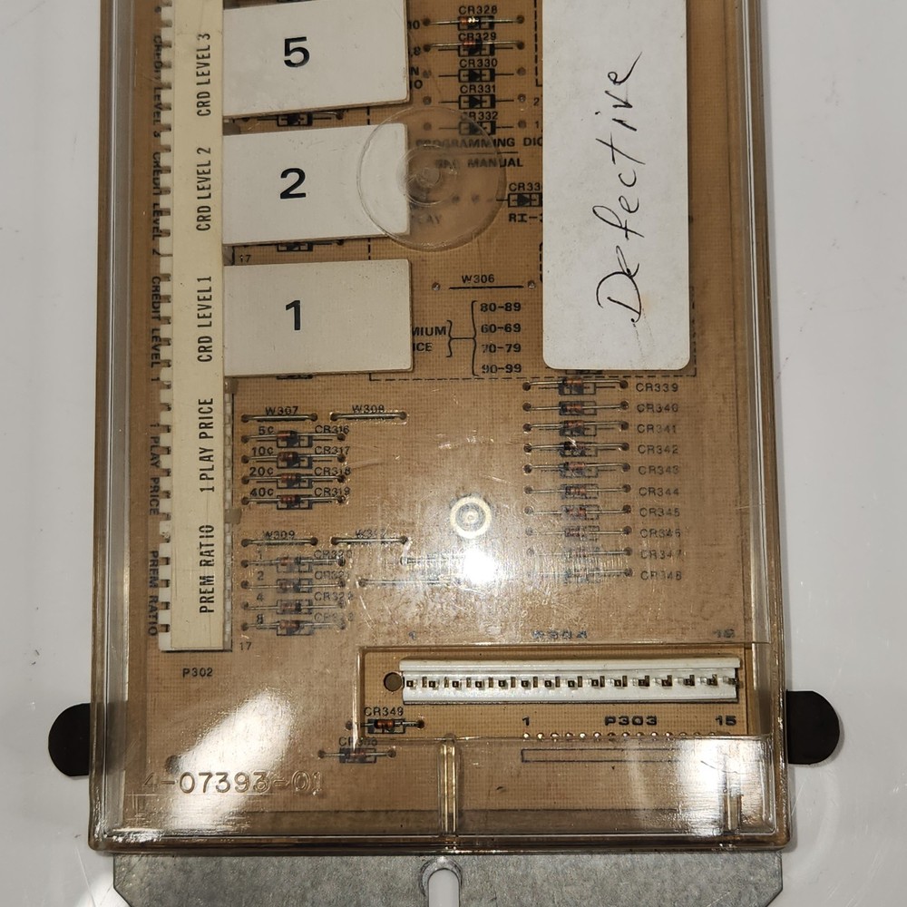 Rowe Ami Pricing Board 6-08878-06 Marked Defective
