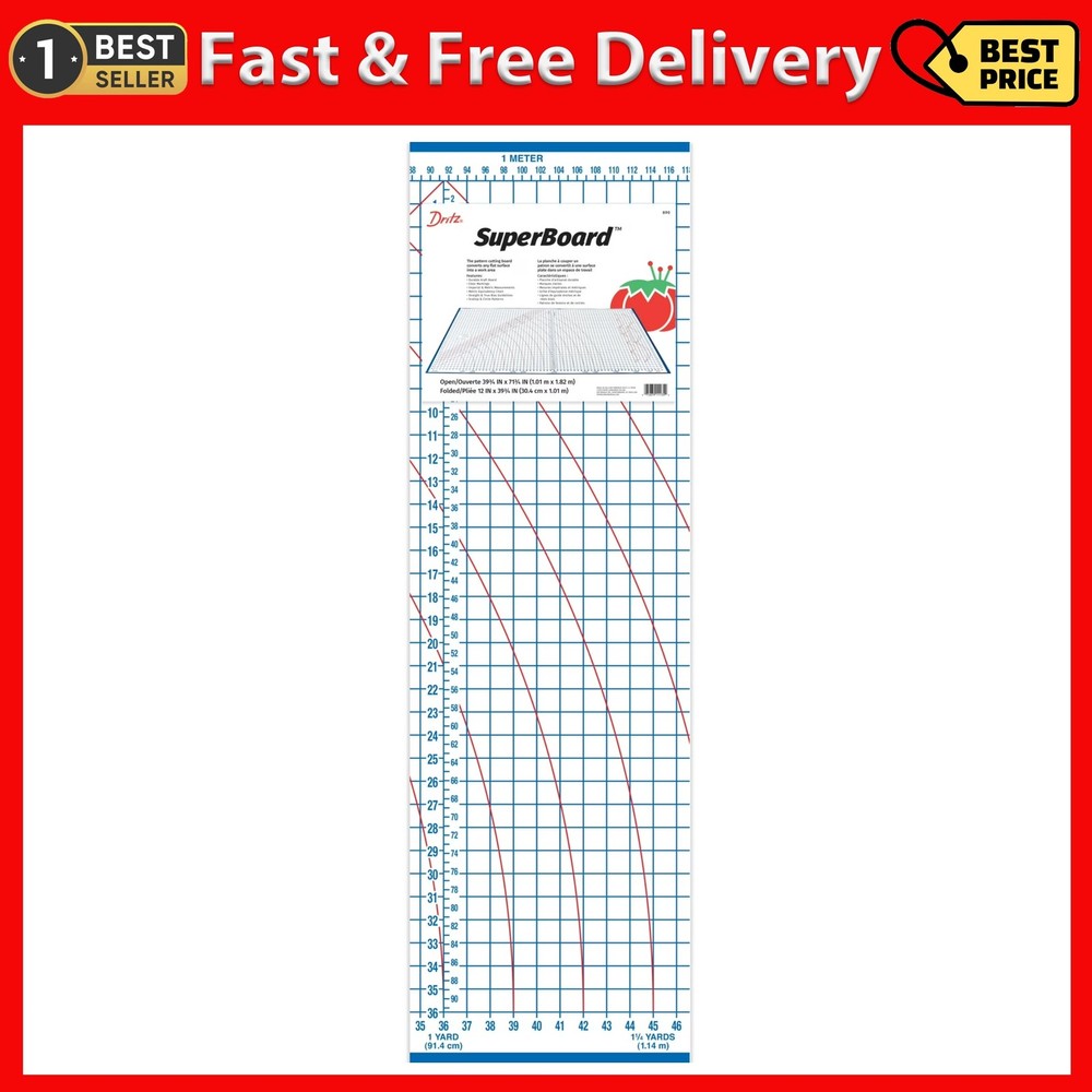 Dritz Foldable Superboard, Laminated Cutting Surface