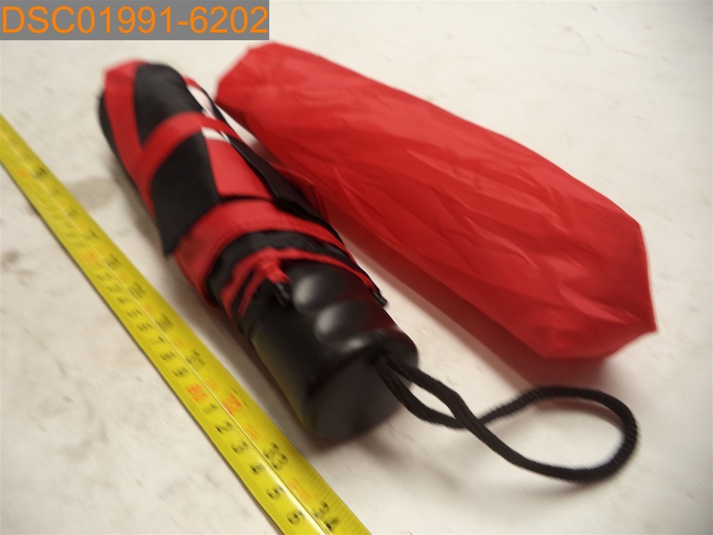 "Food Changes Lives" Red & Black Umbrella With Cover