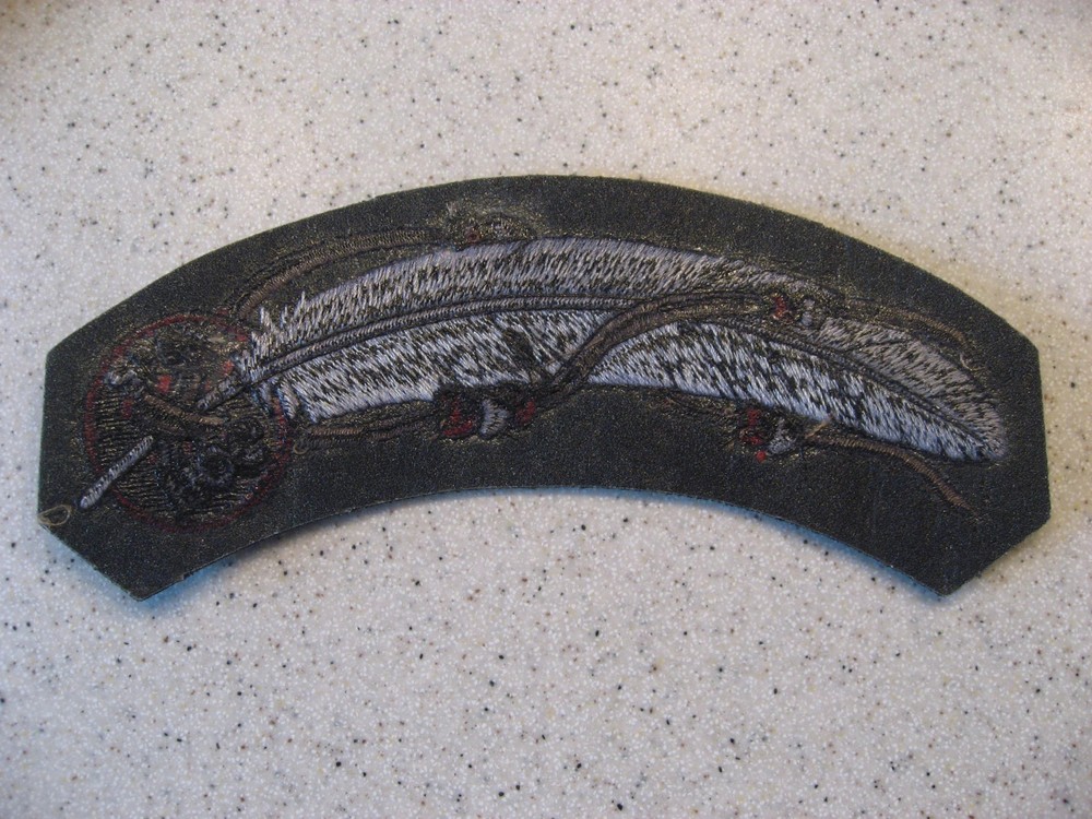 Harley Davidson Harley Owners Group 2005 Eagle Feather Embroidered Rocker Patch