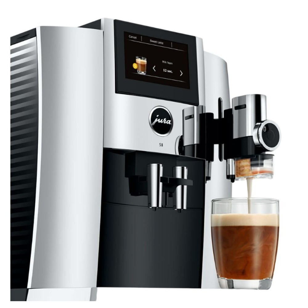 Jura S8 Chrome Automatic Coffee Machine Sweet Foam Function PREMIUM