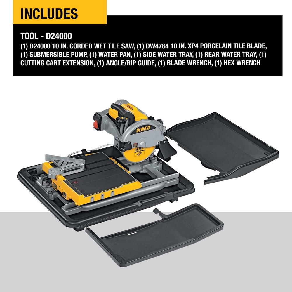 DeWalt Wet Tile Saw 10"- D24000