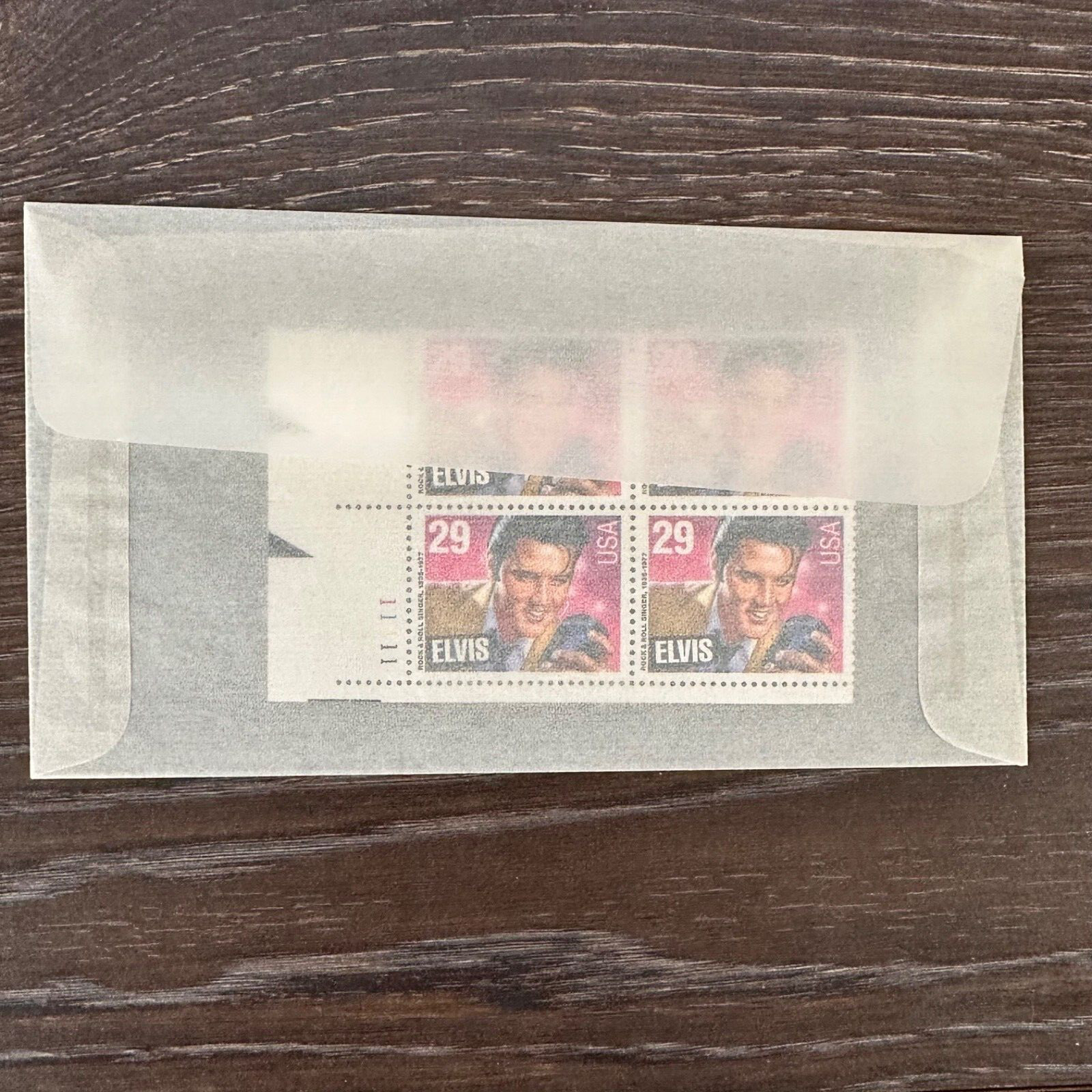 USPS Mint Block of Four (4) Elvis Presley 29 Cent Commemorative Stamps 1993 MNH