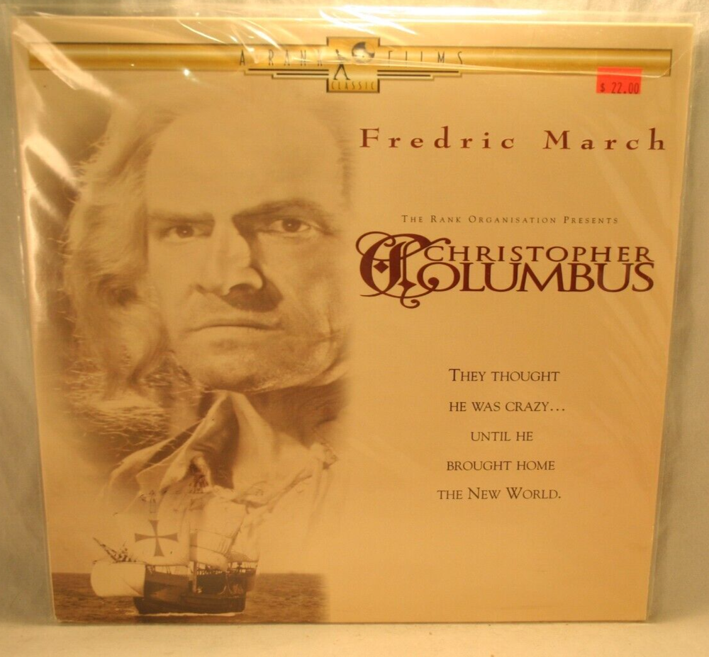Laserdisc r * Christopher Columbus * Fredric March Florence Eldridge