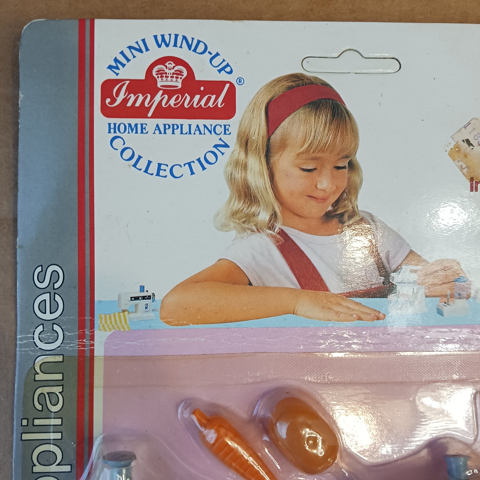 Vintage 1988 NOS Imperial Toy Corp. Mini Wind-Up Home Appliances Collection 6839