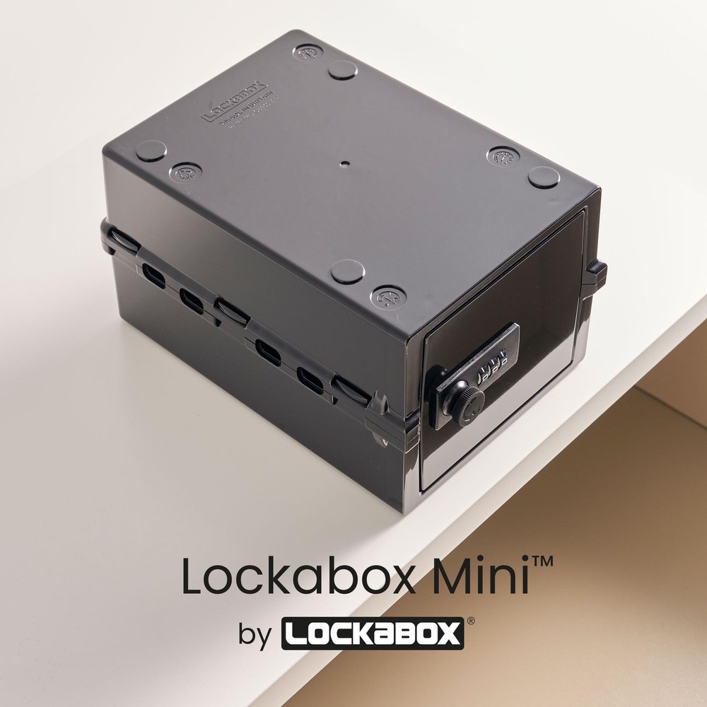 Lockabox Mini™ Small Lock Box with Combination Lock Half Letter Sized Mini Locka