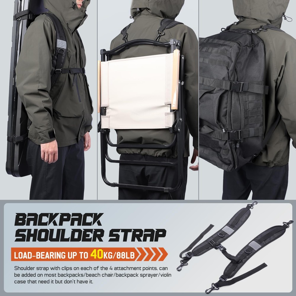 Backpack Straps, Backpack Shoulder Strap for bags strap Black One Size