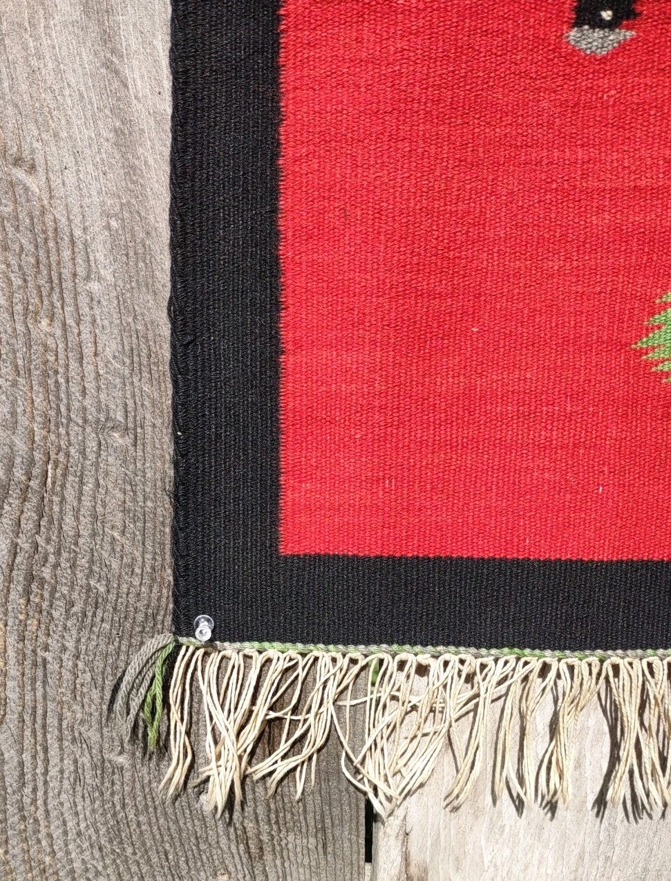 Navajo Rug Native American Indian Antique Germantown Throw Wall Hanging 1910