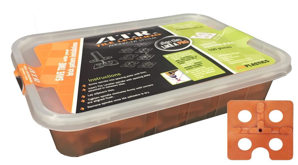ATR Tile Leveling Alignment System T Shape Spacers Floors and Walls