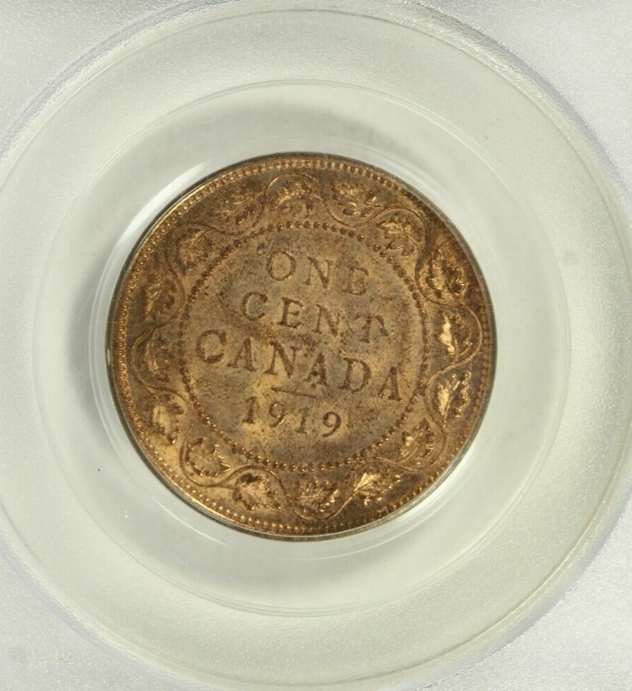 1919 Canada One Cent : PCGS MS64RB OGH