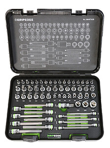 Grip Edge Tools MHST62S 62 Piece Master RPT Hex and Star Driver Set