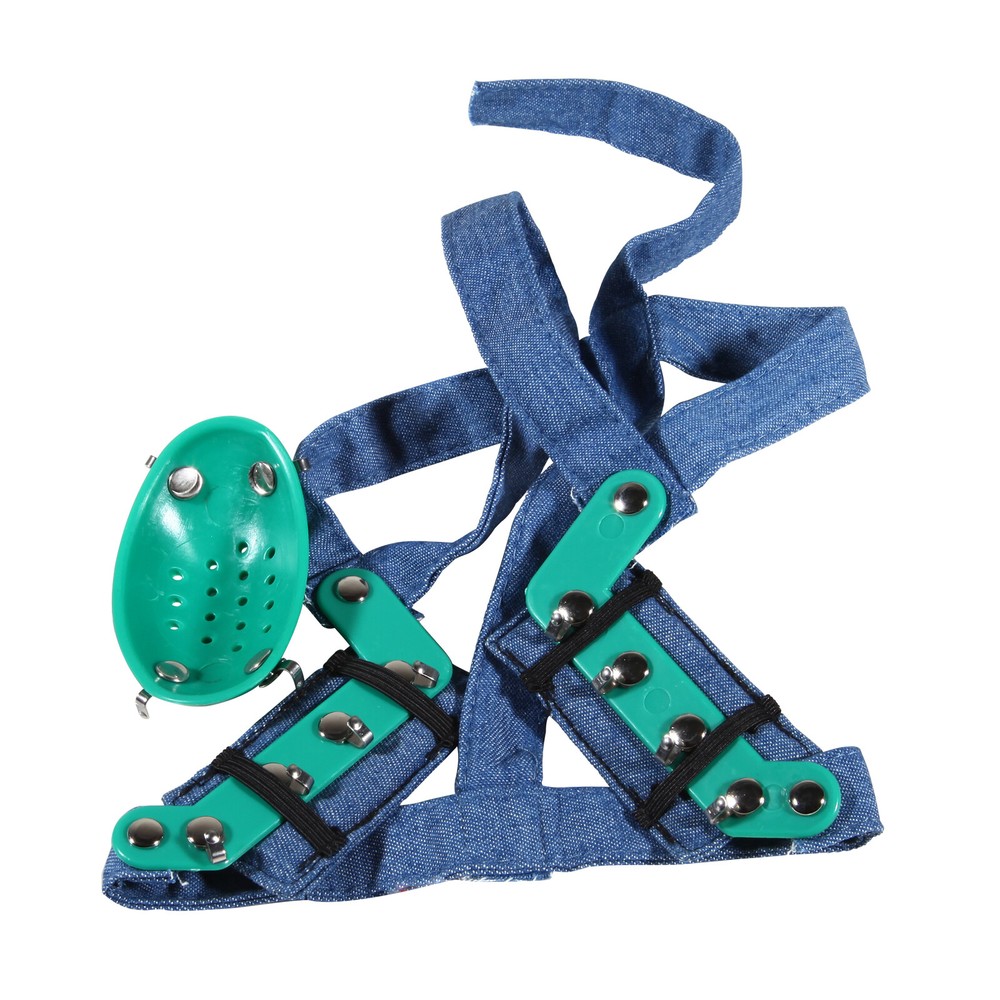 Dent Orthodontic High -Pull Headgear With Rigid Chin Cap High Pull Strap Blue