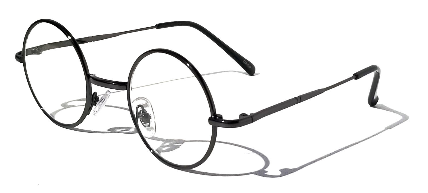 KIDS Scientist Wizard Nerd Fake Round Costume Clear Lens Eye Glasses Ages 3-12