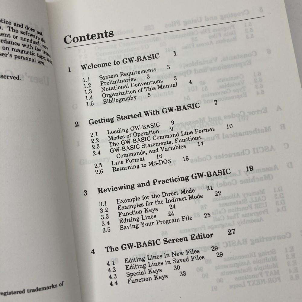 Microsoft GW-Basic User's Guide *PLUS* Using MS-DOS (Rev 3)
