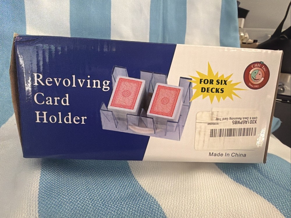 9 Deck Plastic Revolving Playing Card Tray A2